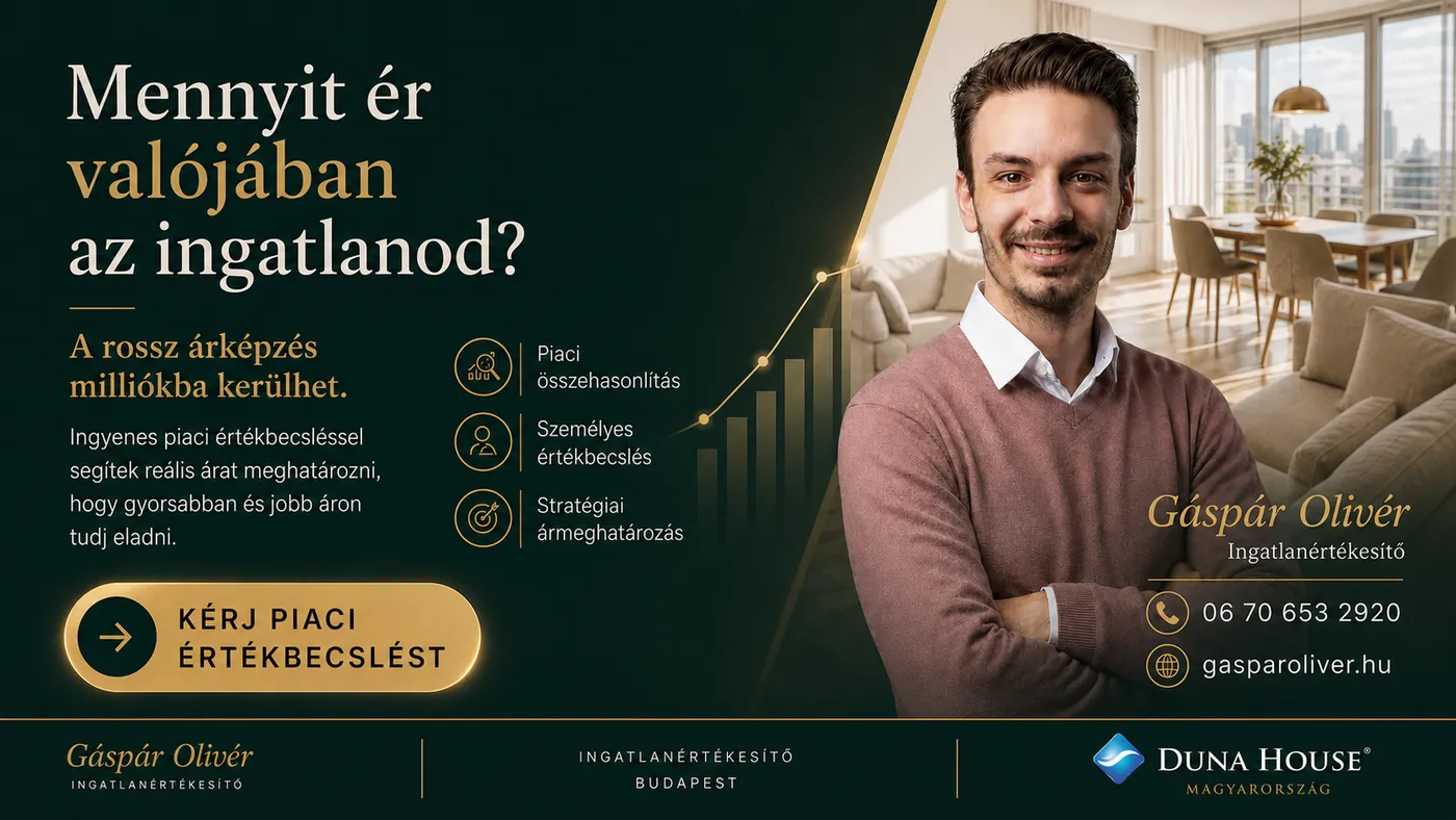 Gáspár Olivér ingatlanértékesítő